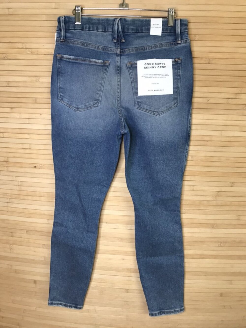 NWT $155 GOOD AMERICAN 'Good Vintage' Straight Leg Jeans in Blue800 sz 6 28 - Picture 3 of 6